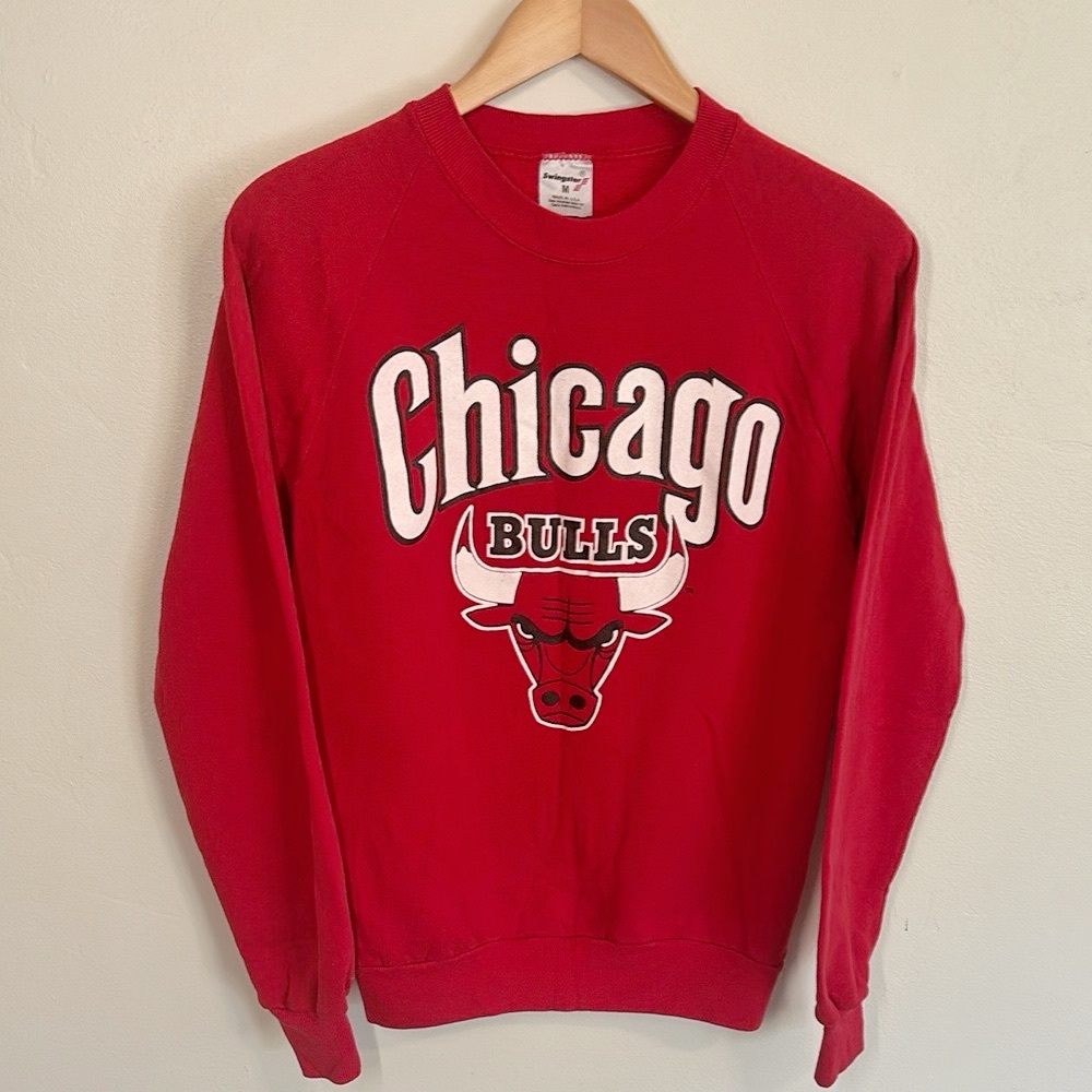 Vintage 80’s Chicago Bulls Raglan Sleeve Sweatshirt Jumper